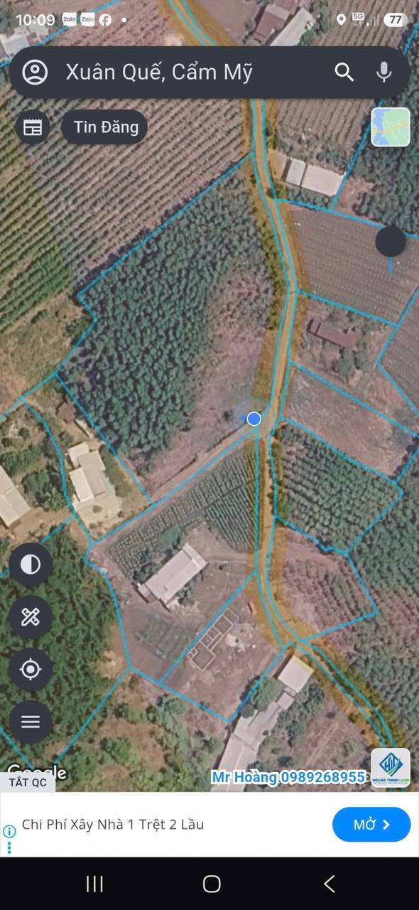 Bán gấp 5.822m2 đất Xuân Quế Cẩm Mỹ, mặt tiền 99m, giá 6.5 tỷ