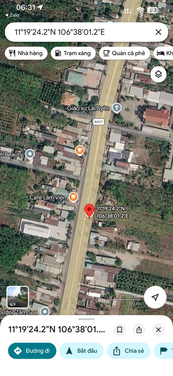 Cho thuê khu đất gần 6.000m² mặt tiền Quốc lộ 13, trung tâm Lai Uyên, Bàu Bàng